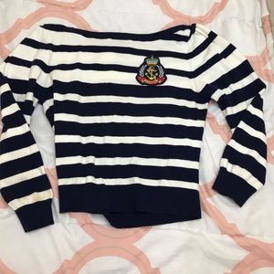 Sailor striped crop top
